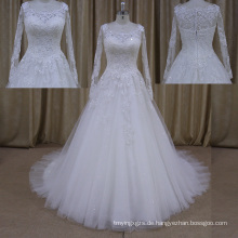 Factory Outlet Durchsichtig Tulle Sweetheart Satinwedding Dress